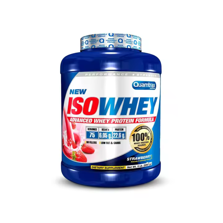 Iso Whey 5 lb – Proteina en Polvo de Alta Calidad QUAMTRAX Protein - 1