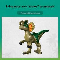 Conjunto De Bloques De Construcción Dinosaurio Dilophosaurus Ambush 221 Piezas Serie Mundial Juguetes De Artesanía Para Niños Regalos - details 3