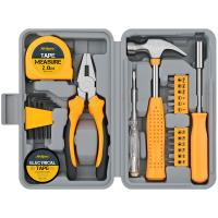 Kit De Herramientas Manuales Hi-Spec 24 Piezas Compacto Para El Hogar Y La Oficina Con Corte De Cables Herramienta DIY Amarilla Para Mejoras Domésticas - details 0