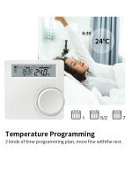 Termostato De Pared Inalámbrico Opentherm Para Boilero Batería De Alta Eficiencia RF OT Controlador De Temperatura Para Boilero De Gas Soporte Semanal Y Calibración - details 7