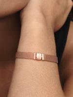 Pandora - Pulsera de Malla™-Baño de Gold Rose de 14 K - details 0