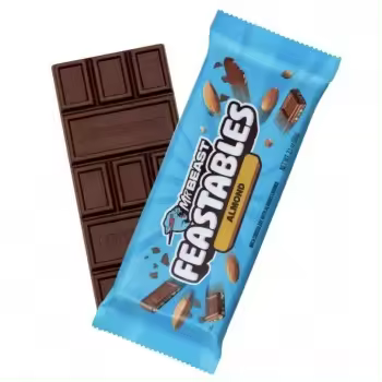Mr Beast Feastables Chocolate con Leche y Almendras 60 Gr - 1