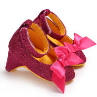 Zapatillas De Fiesta Para Bebé Niña Con Lazo Estilo Princesa Zapatos De Cama Para 0-12 Meses Moda Infantil Zapatos De Fiel - details 7