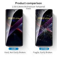 2Pcs Protector De Pantalla De Vidrio Para Xiaomi Poco X7 pro 5G 9H Protector De Pantalla Premium Para PocoX7Pro Poko Little X7Pro X 7 pro 7Pro - details 7