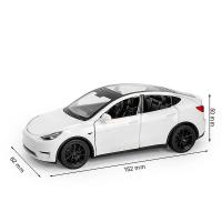 Tesla Modelo Y a Escala 1/32, Miniature de metal fundido a presión, with Sonido y Luz - details 0