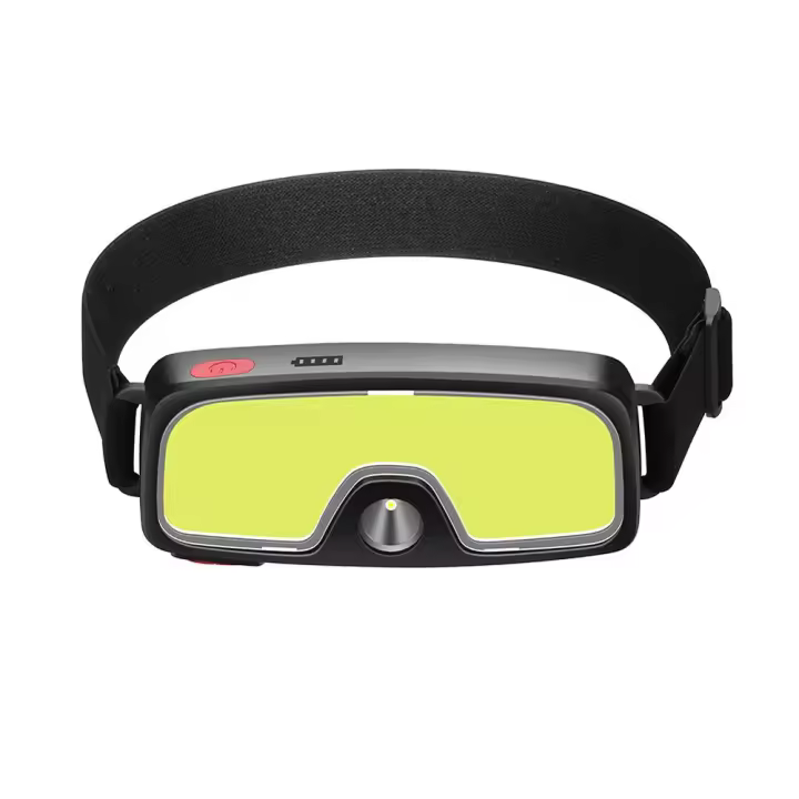 Potente Linterna De Corbata Recargable COB LED Farol De Exterior Luces De Emergencia Para Trabajo Nocturno Camping Suministros De Aventura Apta Para Pesca Ciclismo Senderismo Escalada - 1