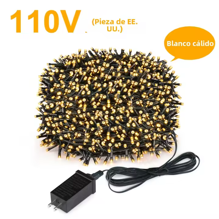Luces De Cadena LED DC24V Colores Para Decoración De Navidad Exterior Y Festivales Con Enchufe EU/US Luz Faeirita Autónoma Impermeable - 1