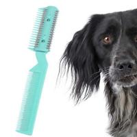 Peine Para Perros Y Gatos Con 2 Cuchillas Apariencia De Cepillo Eliminador De Pelo De Mascotas Herramienta De Aseo Tamaño Compacto - details 1