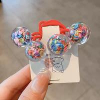 2PCS Cinturones Elásticos Para Niñas Con Lentejuelas Y Floral Accesorios De Cabello Kawaii Para Princesas Adecuado Para Niños Estilo Casual Multifuncional - details 6