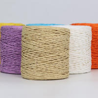 Yarn De Paja Raffia 100g Para Tejer Gorras Y Bolsas En Verano Hecho a Mano Eco-amigable Para Manualidades Crocheting - details 0