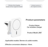 Soporte De Teléfono Móvil Para Coche Con Cargador Inalámbrico 100W Y Imán Compatible Con iPhone 14 13 pro Max Soporte De Ventilador Aire Para Carga Rápida - details 11
