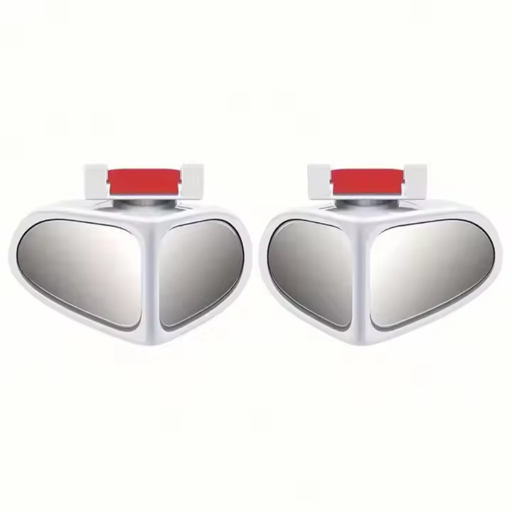 Espejo Auxiliar Trasero Universal Para Coche 360 Grados Rotación Amplia Espejo Lateral Para Auxiliar En Maniobras Y Estacionamiento - 1