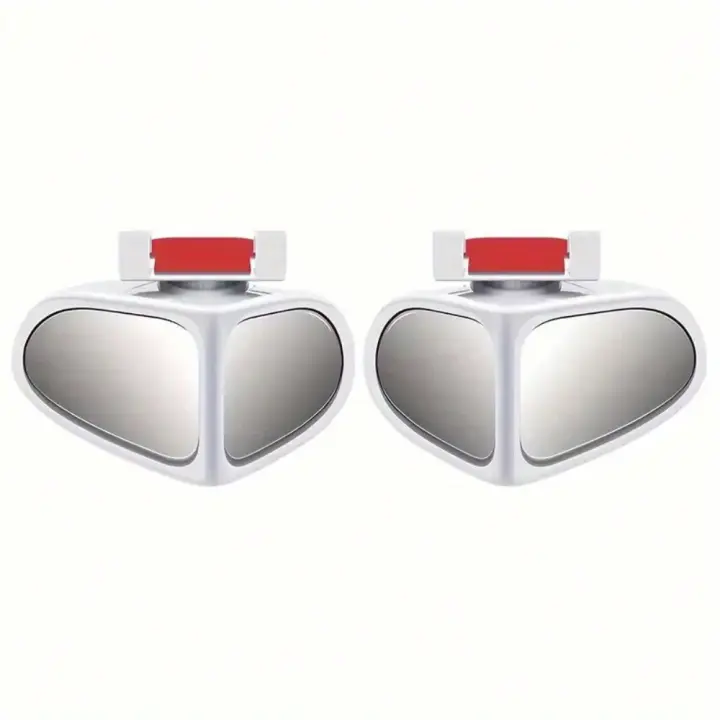 Espejo Auxiliar Trasero Universal Para Coche 360 Grados Rotación Amplia Espejo Lateral Para Auxiliar En Maniobras Y Estacionamiento - 1