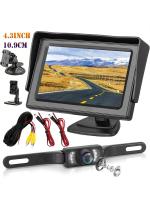 Bileeko Cámara De Visión Trasera Para Coche 4.3 Pulgadas Monitor HD Con Visión Nocturna Y 7 LEDs Kit De Estacionamiento - details 0