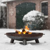 RedFire Chimenea de cuenco Salo acero 80 cm negra 81020 - details 4