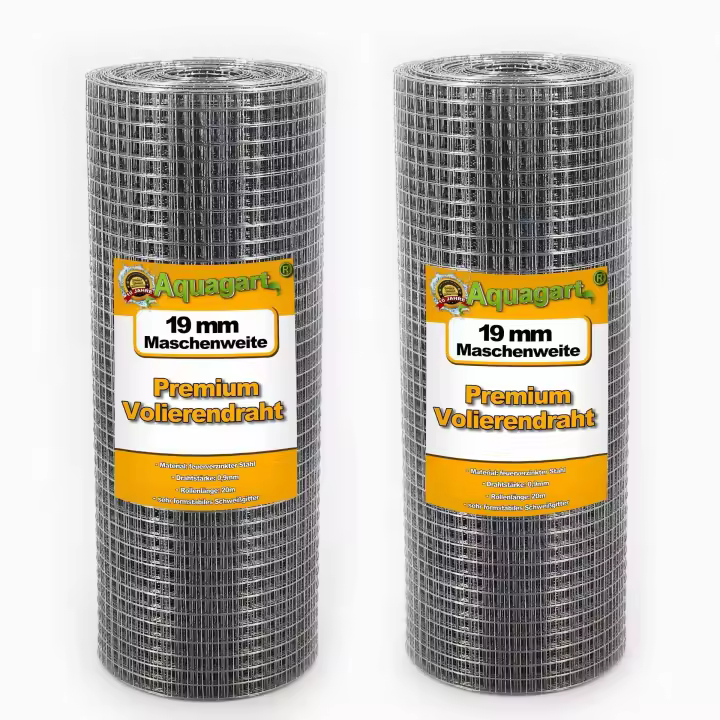 Valla de alambre soldada con autógena de malla de alambre de aviario de 140m x 0,5m galvanizada en caliente - 1