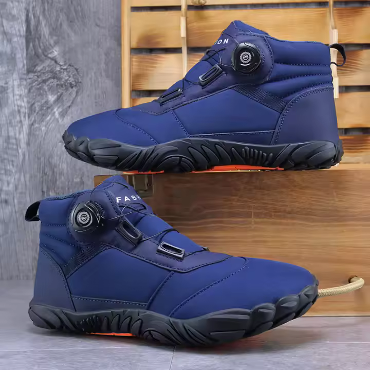 Botas De Invierno Para Hombre Con Plush Acolchado Antideslizantes Talla Grande Zapatos De Nieve Para Parejas Botas De Tobillo Material PU EVA - 1