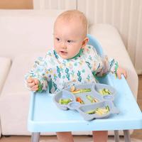 Bata De Comer De Silicona Para Bebés Cartoon Impermeable Y Libre De BPA Con Manga Larga Bib Suave Para Niños Y Niñas De 0 a 6 Años - details 1