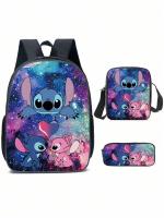 Mochila Escolar 3/4 Piezas con Estuche y Bolso de Hombro - details 0
