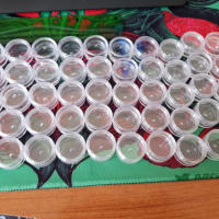 50pcs Botellas De Crema Mini Para Cosméticos Transparentes De 2.5g Jars De Nail Art Contenedores Pequeños Para Balms - details 2