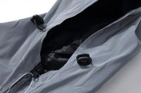 Chaqueta Reflectante Nocturna Para Hombres Con Capucha Y Cierre De Cremallera Impermeable Y Doble Tela Windbreaker Estilo Hip Hop Coreano - details 8