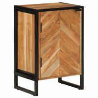 vidaXL Mueble de baño madera maciza de acacia y hierro 40x30x60 cm - details 6