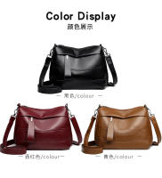 Bolso bandolera de hombro versáril para desplazamiento, Pequeño, Cuadrado, de cuero elegante, Moderno, de gran capacidad, Con múltiples compartimentos y cuero Lavado simple. - details 3