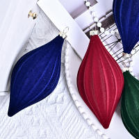 Adornos De Cono De Veludo Para Decoración De Árbol De Navidad Y Exposiciones En Tiendas Material Plástico - details 4