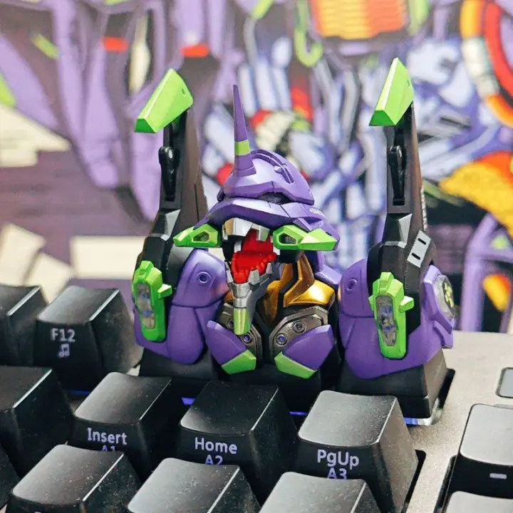 Eva Keycap Century Neon Genesis Evangelion Key Cap Para Máquina Decoración De Navidad Regalo Para Adultos Juego De Teclado Anime - 1