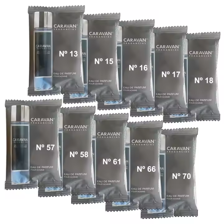 Set de 10 Viales de Fragancias Caravan para Hombre - La selección Perfecta para Probar, Descubrir y Elegir tu aroma favorito - Fragancias para 30 días - 1