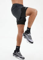 Shorts De Entrenamiento Para Hombre 2 En 1 Con Bolsillos Sudadera Secado Rápido Transpirable Para Correr Maratón Y Fitness - details 21