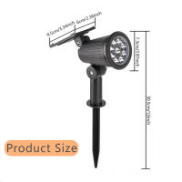 Lámpara De Calle Solar LED Exterior RGB IP65 Impermeable Luz Ajustable Para Jardín Paisaje Hogar Con Luz LED De 9 Varillas - details 4