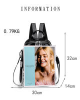Mochila De Moda Para Mujer En Cuero PU Diseñadora Bolso De Hombro Casual Para Viajes Bolsas Escolares De Alta Calidad Para Adolescentes Y Niñas - details 2