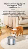 Fuente De Agua Automática Para Gatos TY09 2.2L En Acero Inoxidable Con Bomba Silenciosa USB Filtro Incluido Dispensador De Agua Para Mascotas - details 0