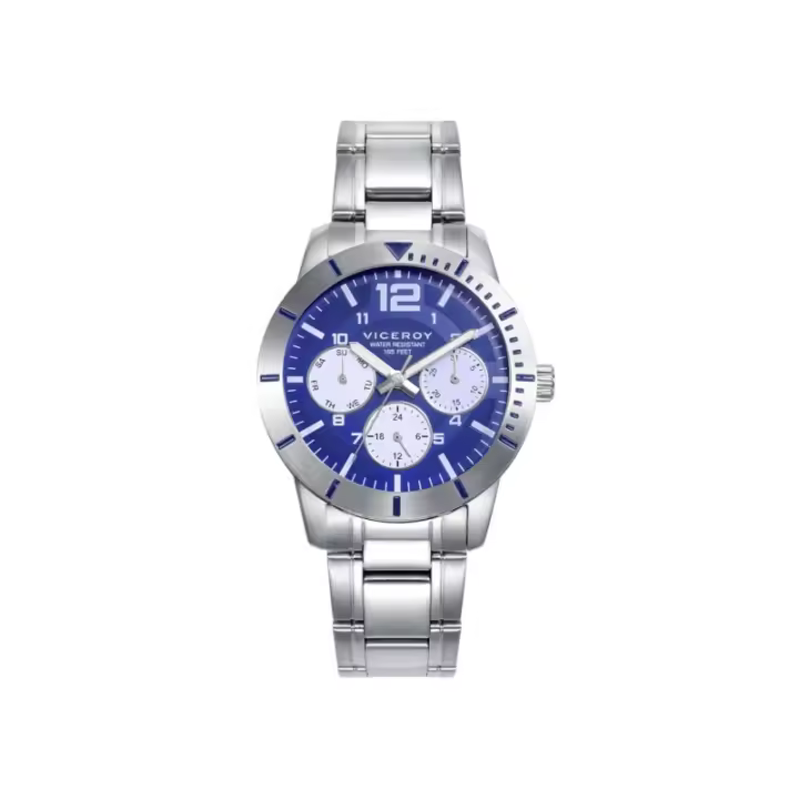 Reloj Viceroy Niño 401357-34 - Azul/Acero, Deportivo, 36MM, Pulsera Azul - 1