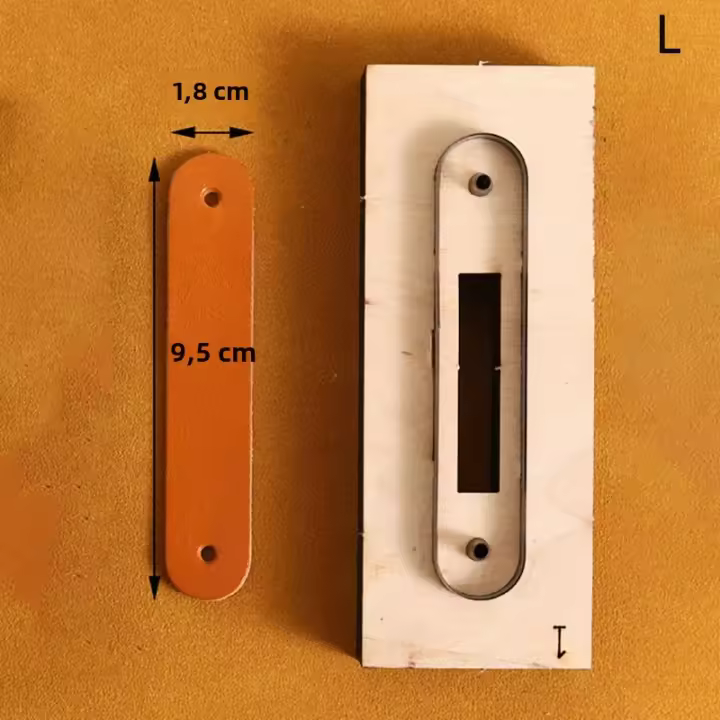 Plantilla De Cuero Para Artesanía Cortador De Cable USB Organizador De Alambre De Auriculares Con Hebilla De Almacenamiento Molde De Cuchillo - 1