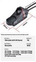 WADSN AXON SWITCHES UNIT Tactical Dual Pressure Switch Compatible Con SF/CRANE/2.5/3.5 Plug Botón Para Mlol Keymod 20mm Picatinny Rail M300 PEQ - details 1