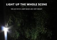 Lámpara De Pared Solar Exterior Con Sensor De Movimiento PIR 100LED Luz Solar Para Jardín Y Courtyard Iluminación De Calle Auto Contenida IP65 ABS - details 9