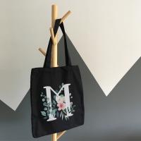 RegaloVip.es - Bolsa Tote Negra personalizable eventos, Bolsa personalizada con logo, Bolsa para eventos personalizada, Bolsa promocional personalizable, Bolsa de regalo personalizable, Bolsa de congresos personalizada, Bolsa de feria. - details 0