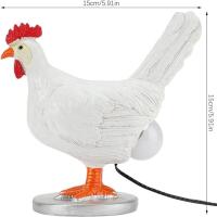 Lámpara De Noche Decorativa De Resina En Forma De Pollo Simulación Animal Divertida Para Decoración De Pascua Y Carnaval Ornamento De Huevo De Pascua - details 6