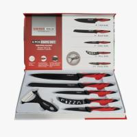 Juego de 5 Cuchillos de Cocina Antiadherentes, 5 piezas, Mangos Ergonómicos, Fácil de Limpiar, Con 1 Peladador - details 1
