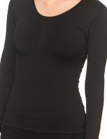 Camiseta Interior térmica Manga Larga mujer color negro - details 0