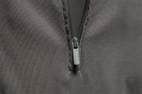 Otoño e Invierno nueva camisa POLO de manga larga bordada casual de color sólido top cremallera solapa polo de algodón puro - details 7