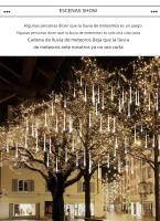 Luces De Lluvia De Meteoros LED 30CM Impermeables Para Decoración De Jardín Y Fiesta Navideña Lámpara De Hidroponía De Navidad - details 0