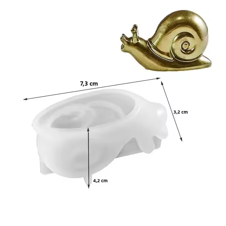 Molde De Silicona Para Resina Epoxy DIY Con Diseño De Rana Lagarto Caracol Molde Pequeño De Animal Para Creación De Manualidades - 1