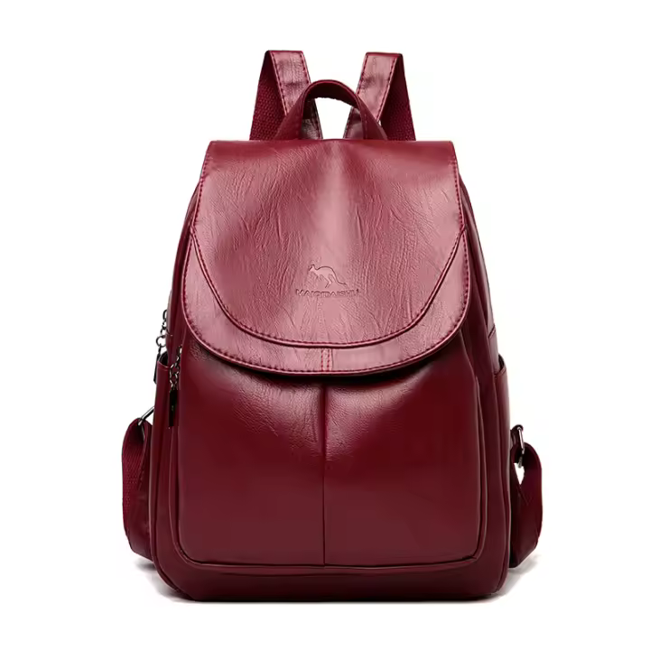Mochipa Retro de cuero para Mujer, Bolso de gran capacidad para viaje y escuela, Color sólido, alta calidad, novedad de 2024 - 1