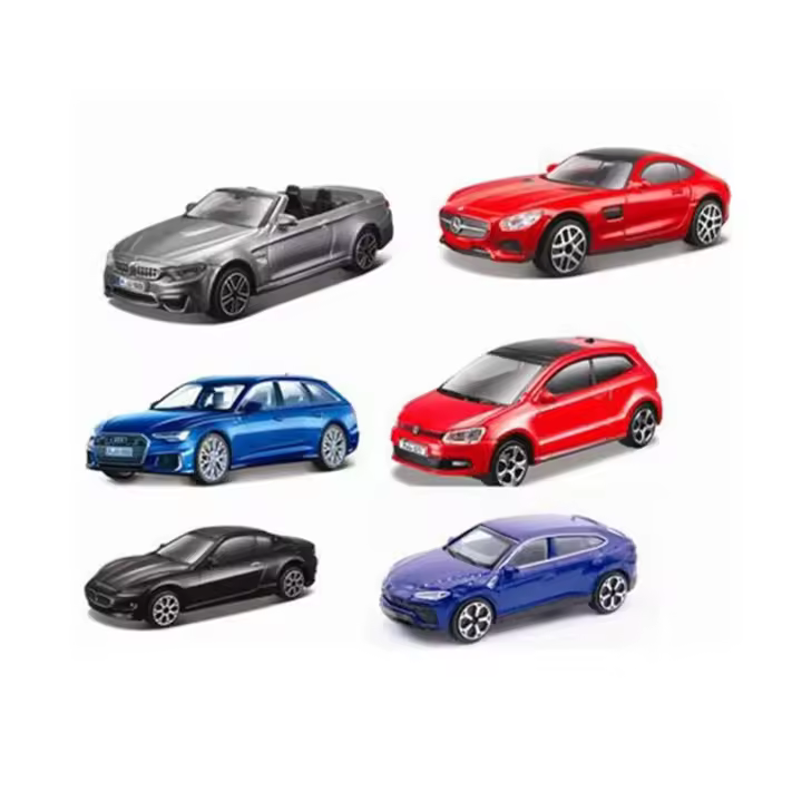 Minicoche deportivo metalizado auto street escala 1/43 burago surtido - 1