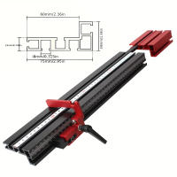 Perilla Telescopio De Aluminio 75 Tipo Para Router Y Torno Perilla De Encaje Para Máquina De Carpintería T-Slot Miter Track 50-87CM - details 0