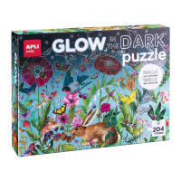 PUZZLE GLOW IN THE DARK FLORES BRILLA EN LA OSCURIDAD 204 PIEZAS + POSTER - APLI KIDS - details 0