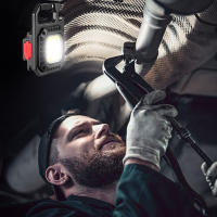 Linterna LED Multifuncional Miniatura Con Llavero Luz De Trabajo COB Recargable Por Tipo-C Torcha De Bolsillo Para Camping Al Aire Libre Emergencias - details 21